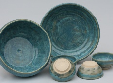 blue bowls
