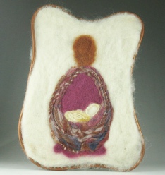 felted madonna copper