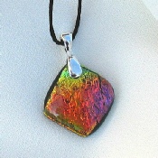 fused glass necklace